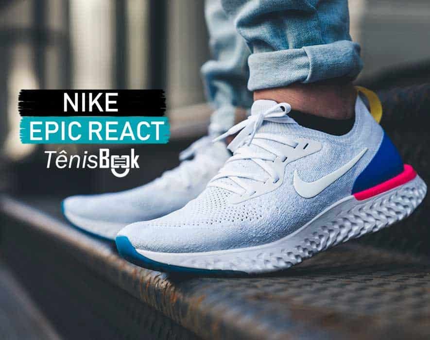 tênis nike epic react flyknit masculino