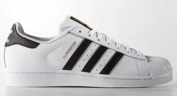 Adidas Superstar branco e preto