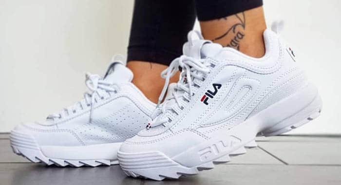 tênis da Fila Disruptor feminino branco