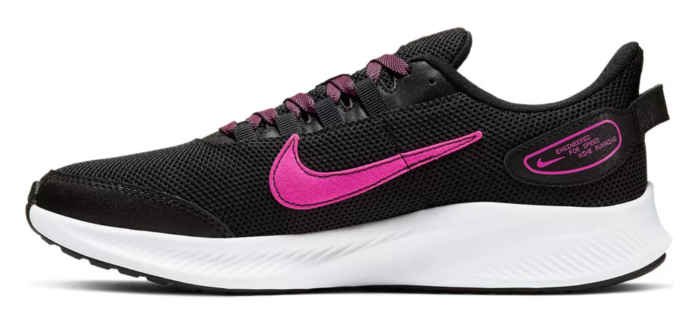 nike runallday 2 feminino rosa e preto